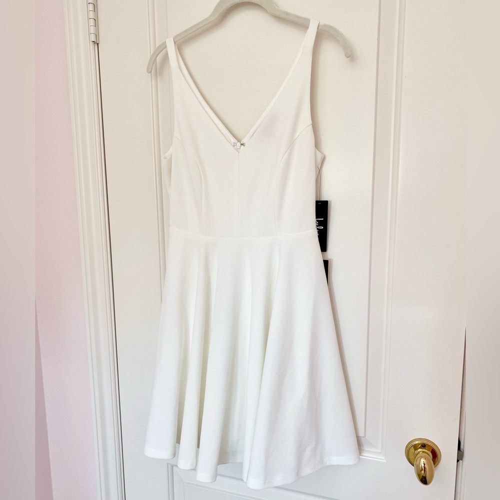 Lulu’s Darling Delight White Skater Dress- Women’s S - Picture 12 of 16